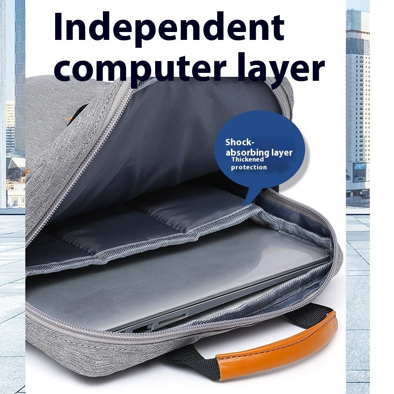 Laptop Flat Shoulder Messenger Simple Shockproof Storage Bag